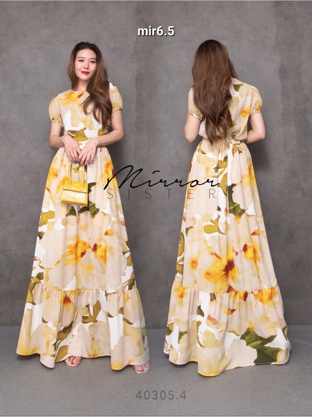 Yellow Floral Maxi Dress